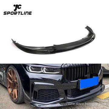 Carbon Fiber Front Bumper Lip for BMW 7 Series M760i/M Sport 4 Door 2019-2022